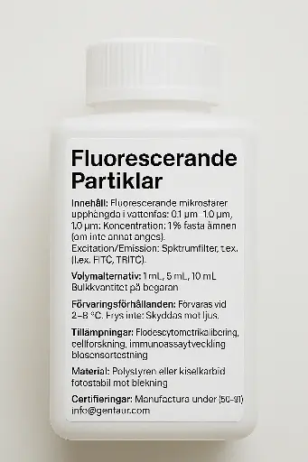[CFP-3574-2] Carboxyl Fluorescent Particles, CyGreen, Flow Cytometry Grade, 1E7/mL, 3.5-3.9µm, 2mL